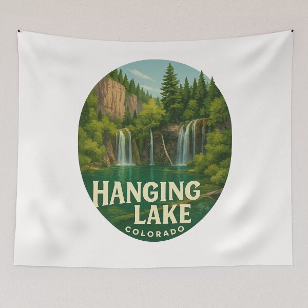 Item preview, Hanging Lake and Cliffs in Glenwood Springs Colorado designed and sold by Places On Earth.