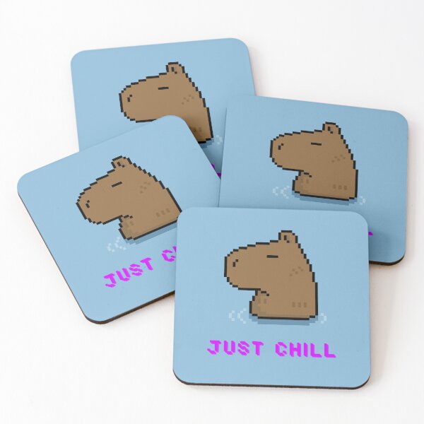 Item preview, Capybara Just Chill Pixel Art, Animal Lover Gift designed and sold by KindOfABigDealTees.