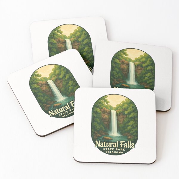 Item preview, Waterfall Basin at Natural Falls State Park Oklahoma designed and sold by Places On Earth.