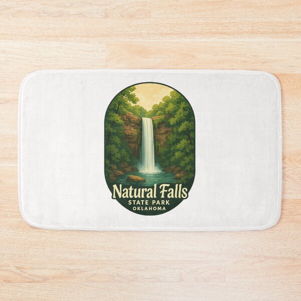 Item preview, Waterfall Basin at Natural Falls State Park Oklahoma designed and sold by Places On Earth.
