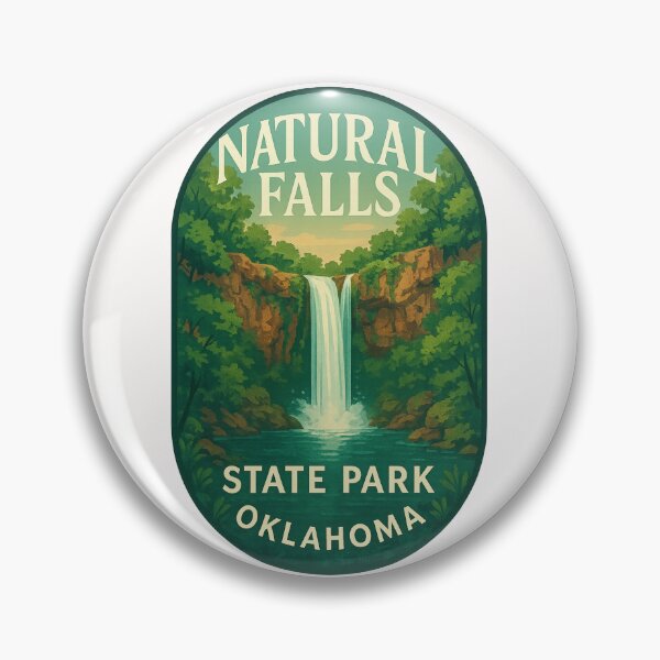 Item preview, Cascading Falls at Natural Falls State Park Oklahoma designed and sold by Places On Earth.