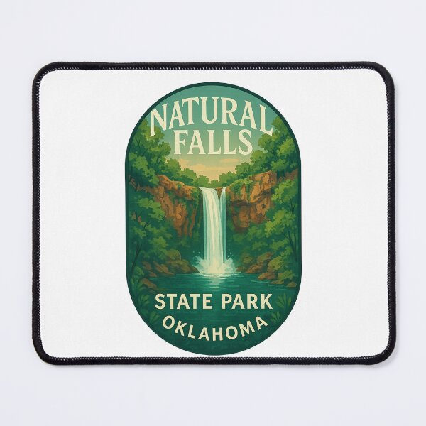 Item preview, Cascading Falls at Natural Falls State Park Oklahoma designed and sold by Places On Earth.