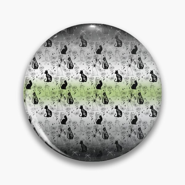 Item preview, Agender Pride Black Cat Witchy Magic Design designed and sold by Travelslightly.