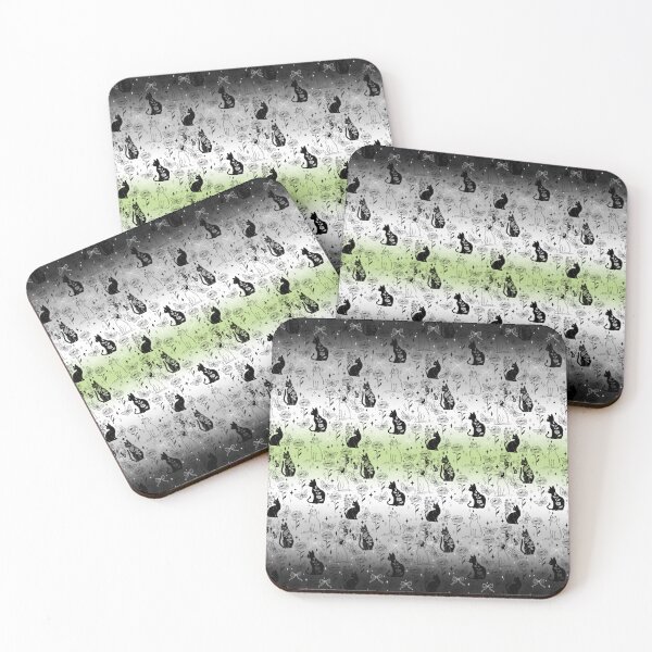 Item preview, Agender Pride Black Cat Witchy Magic Design designed and sold by Travelslightly.