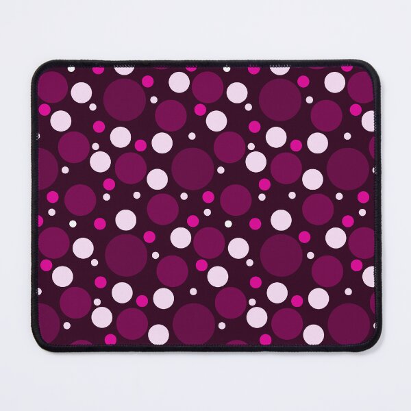 Item preview, Abstract Random Dark Plum, Magenta ans White Polka Dots designed and sold by POLKAIWERX.