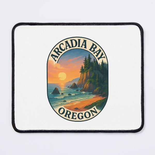 Item preview, Arcadia Bay Sunset Cliffs Oregon Coast designed and sold by Places On Earth.