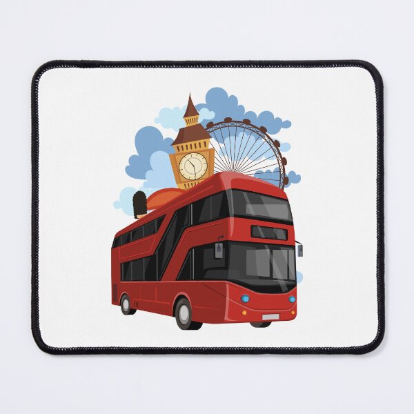 Item preview, London Red Bus Big Ben Illustration designed and sold by yuki-hana.
