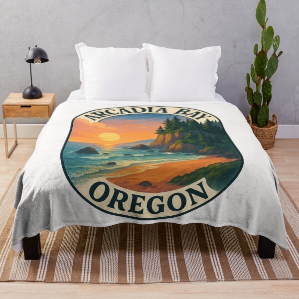 Item preview, Arcadia Bay Sunset Cliffs Oregon Coast designed and sold by Places On Earth.