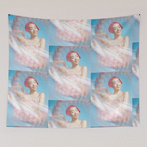 Item preview, Rina Sawayama XlV: Red Hair Pop Icon & Cherry Blossom Art designed and sold by TimothyGilmore.