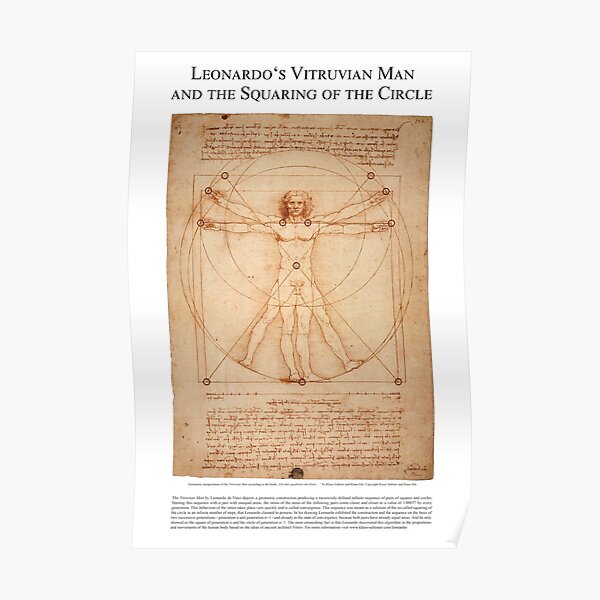 Leonardo's Squaring of the Circle Poster
