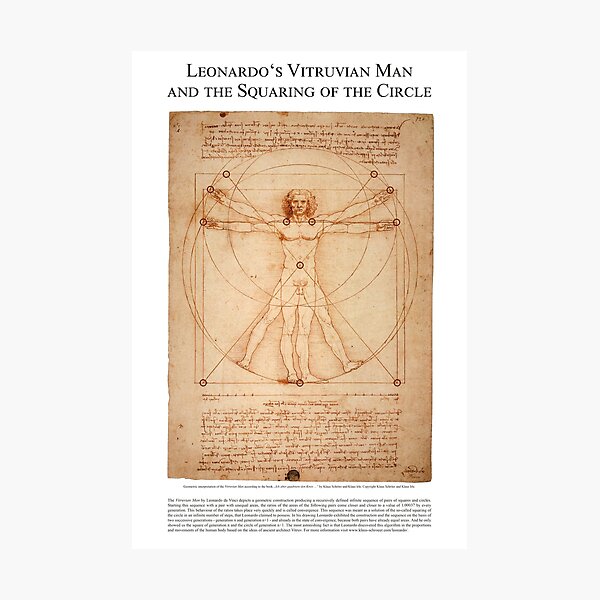 Leonardo's Squaring of the Circle Fotodruck