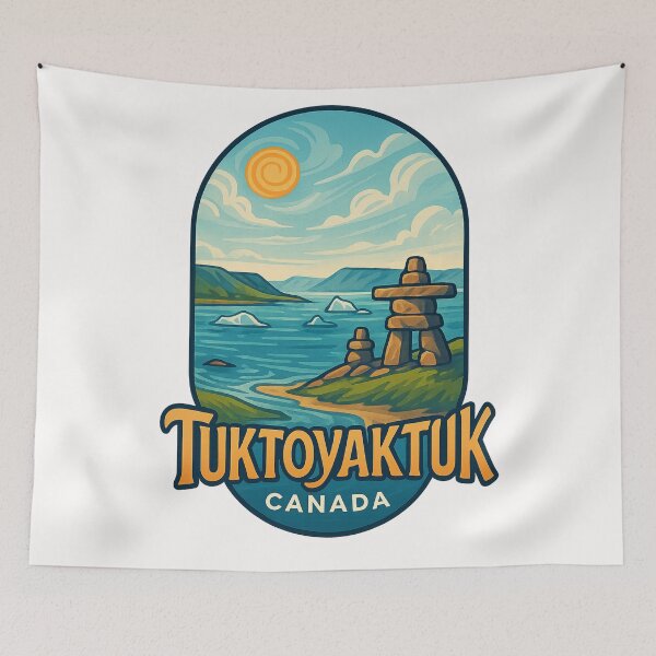 Item preview, Inuksuk by the Arctic Waters – Tuktoyaktuk Canada designed and sold by Places On Earth.