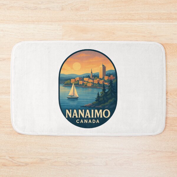Item preview, Nanaimo Cityscape with Sailboat – Vancouver Island Sunset designed and sold by Places On Earth.
