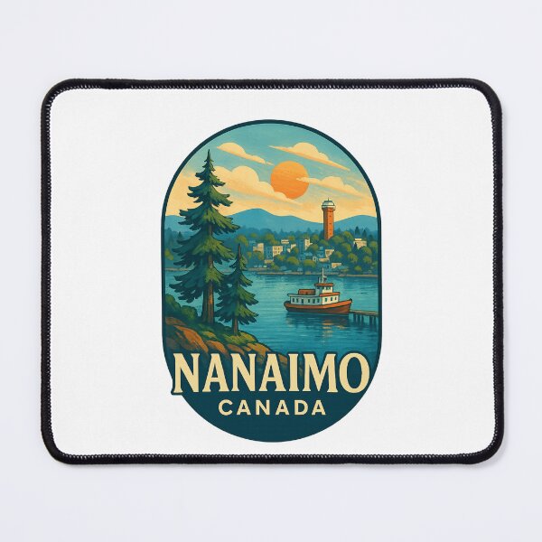 Item preview, Nanaimo Waterfront with Tower – Vancouver Island Landscape designed and sold by Places On Earth.