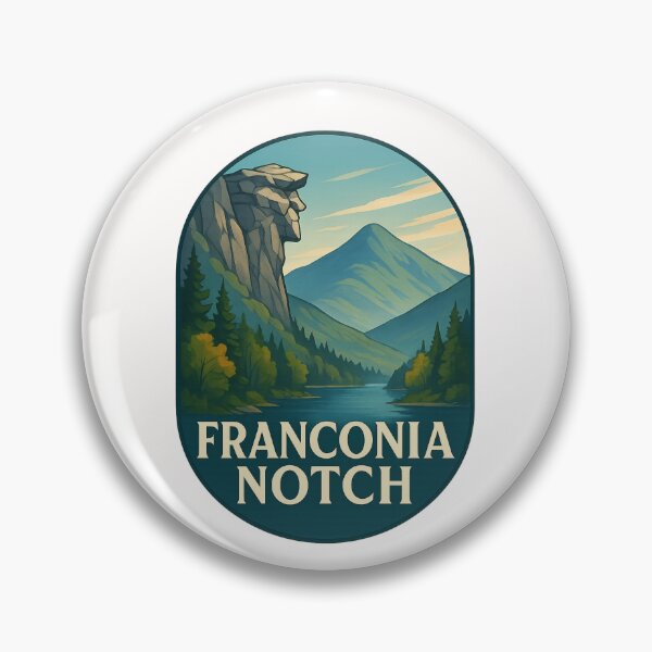 Item preview, Franconia Notch with Old Man of the Mountain – New Hampshire Icon designed and sold by Places On Earth.