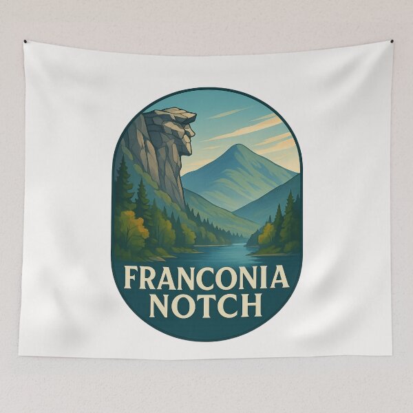 Item preview, Franconia Notch with Old Man of the Mountain – New Hampshire Icon designed and sold by Places On Earth.