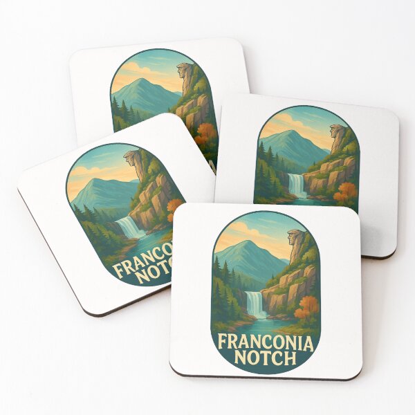 Item preview, Waterfall in Franconia Notch – Scenic New Hampshire Mountains designed and sold by Places On Earth.