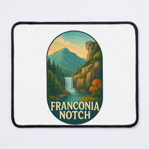 Item preview, Waterfall in Franconia Notch – Scenic New Hampshire Mountains designed and sold by Places On Earth.