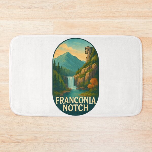 Item preview, Waterfall in Franconia Notch – Scenic New Hampshire Mountains designed and sold by Places On Earth.