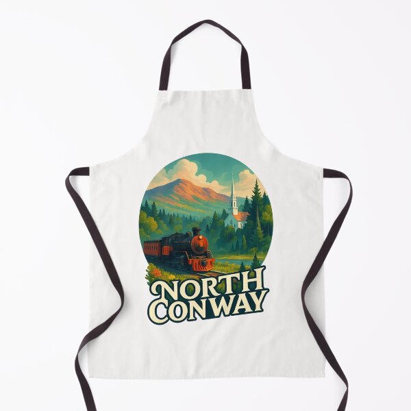 Item preview, North Conway Train and Church – New Hampshire Autumn Scene designed and sold by Places On Earth.