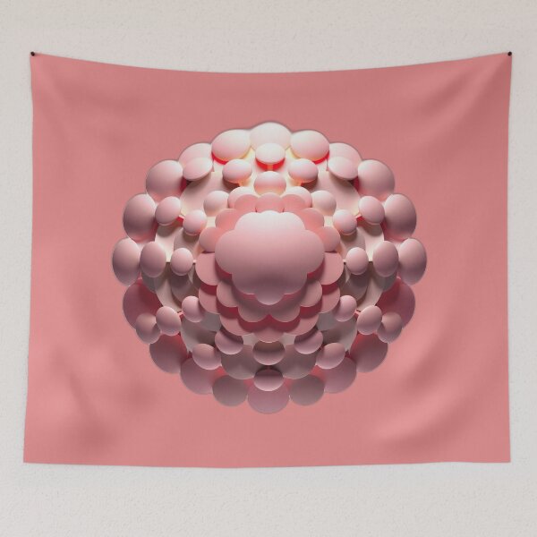 Item preview, Geometric Shapes Art – Modern Symmetrical 3D Design designed and sold by OrcunTezel.
