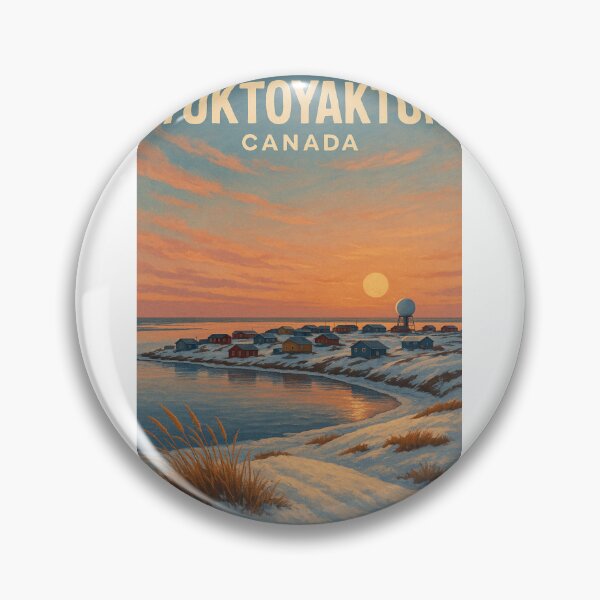 Item preview, Tuktoyaktuk at Dusk – Arctic Hamlet in Winter designed and sold by Aryabek.