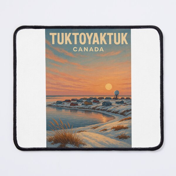 Item preview, Tuktoyaktuk at Dusk – Arctic Hamlet in Winter designed and sold by Aryabek.