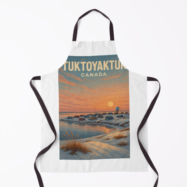 Item preview, Tuktoyaktuk at Dusk – Arctic Hamlet in Winter designed and sold by Aryabek.