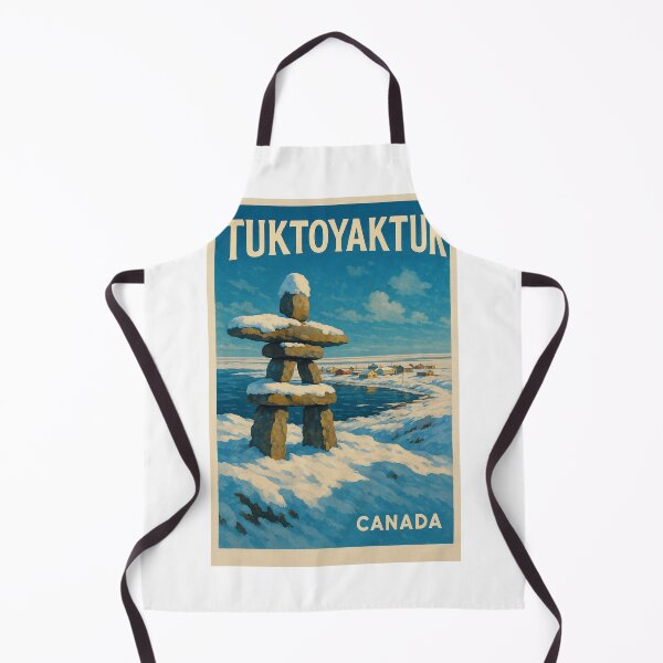 Item preview, Snow-Covered Inuksuk – Tuktoyaktuk Canada Arctic View designed and sold by Aryabek.