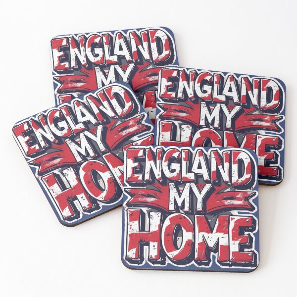 Artikelvorschau, England My Home – Rot-Weiß-Design im Graffiti-Stil entworfen und verkauft von KnockoutCustomPrint.