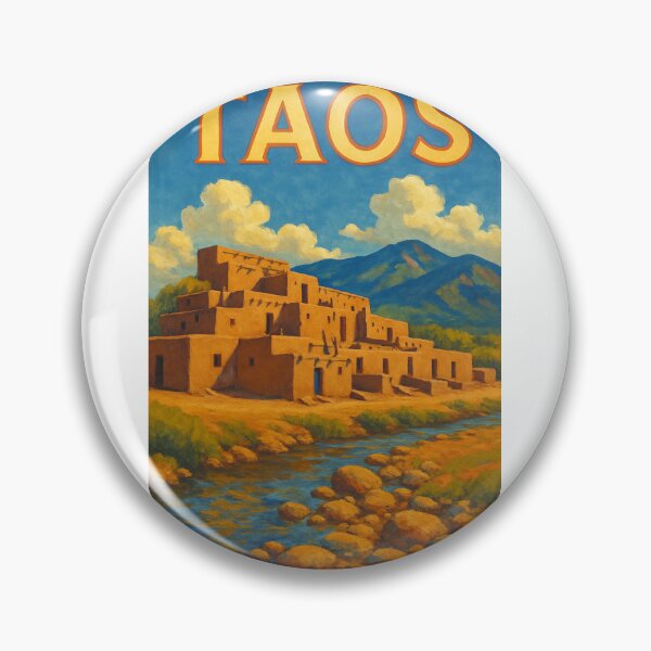 Item preview, Taos Adobe by the River – Sangre de Cristo Mountain Scene designed and sold by Aryabek.