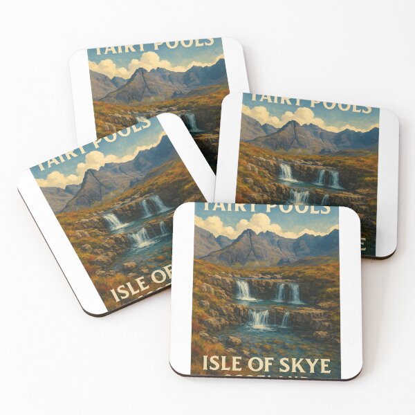 Item preview, Fairy Pools on the Isle of Skye – Highland Waterfall Landscape designed and sold by Aryabek.