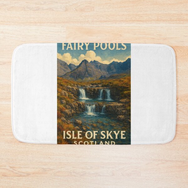 Item preview, Fairy Pools on the Isle of Skye – Highland Waterfall Landscape designed and sold by Aryabek.