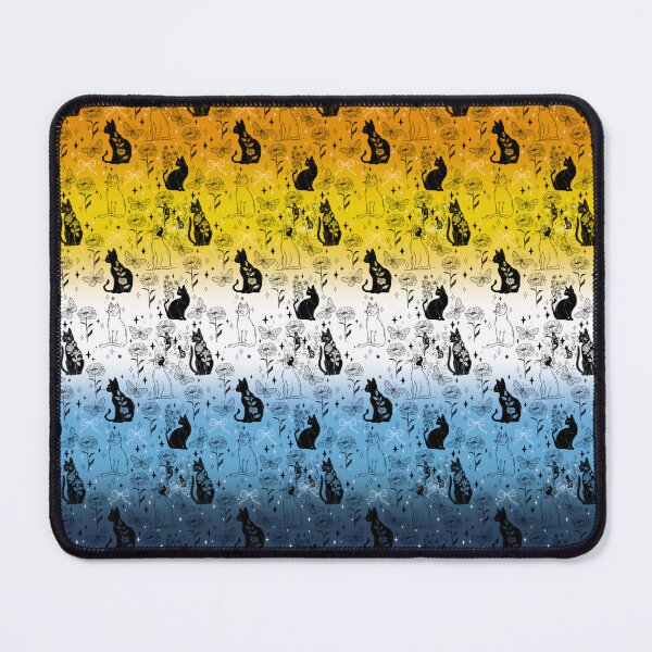 Item preview, AroAce Pride Black Cat Witchy Magic Design designed and sold by Travelslightly.