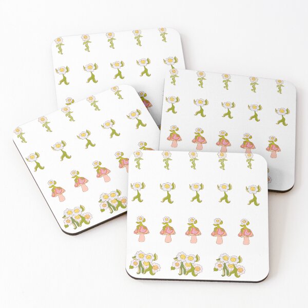 Artikelvorschau, Angenehme Pilzblüte Stickerpackung 4 Blumen entworfen und verkauft von vantasy11.