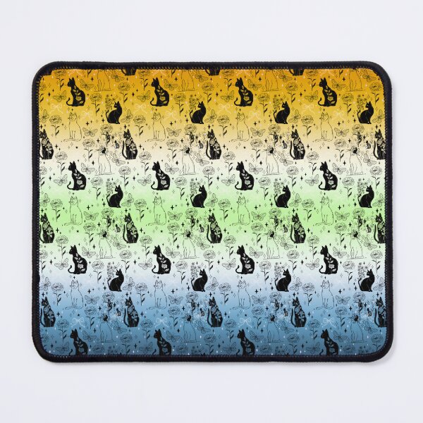Item preview, AroAce Agender Pride Black Cat Witchy Magic Design designed and sold by Travelslightly.