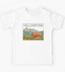 Yellowstone Nationalpark, Büffel Kinder T-Shirt