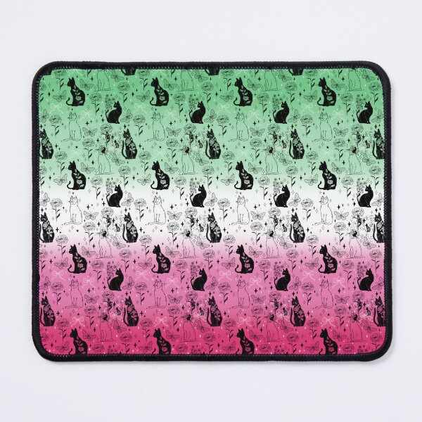 Item preview, Abrosexual Pride Black Cat Witchy Magic Design designed and sold by Travelslightly.