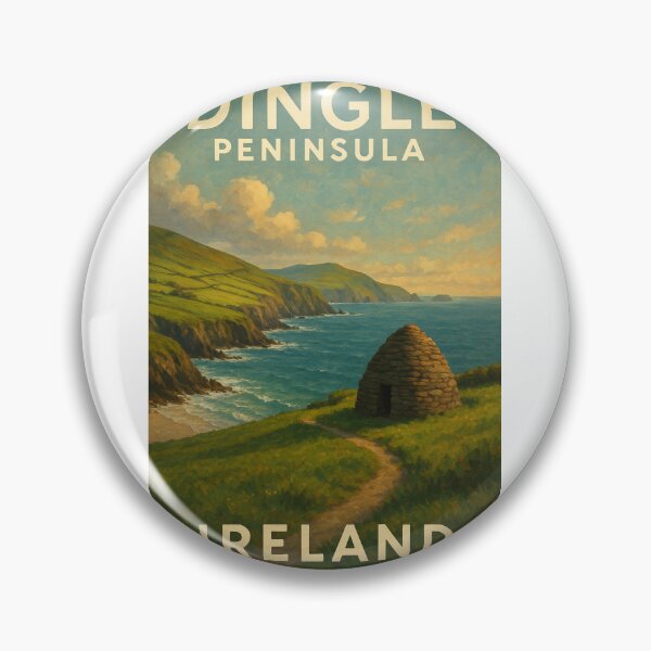 Item preview, Dingle Peninsula with Beehive Hut – Irish Coastal Heritage designed and sold by Aryabek.