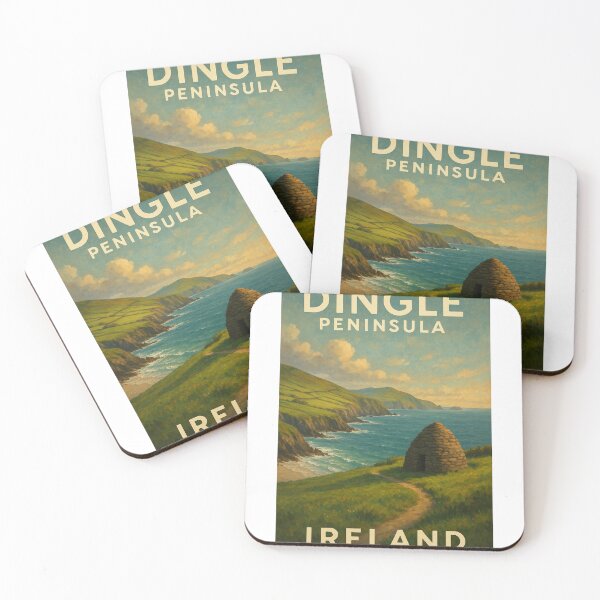 Item preview, Dingle Peninsula with Beehive Hut – Irish Coastal Heritage designed and sold by Aryabek.