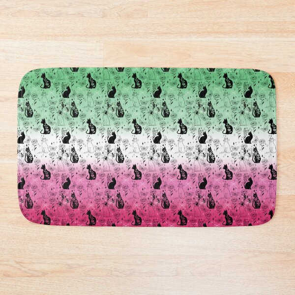 Item preview, Abrosexual Pride Black Cat Witchy Magic Design designed and sold by Travelslightly.