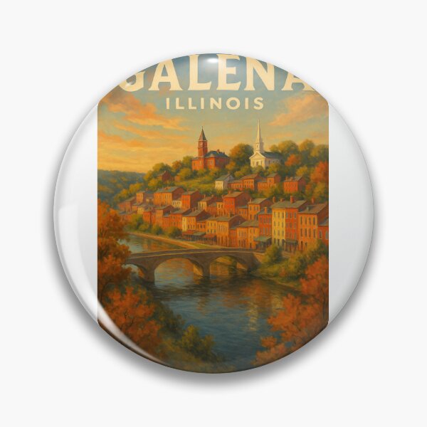 Item preview, Galena Hillside View – Illinois River Town designed and sold by Aryabek.