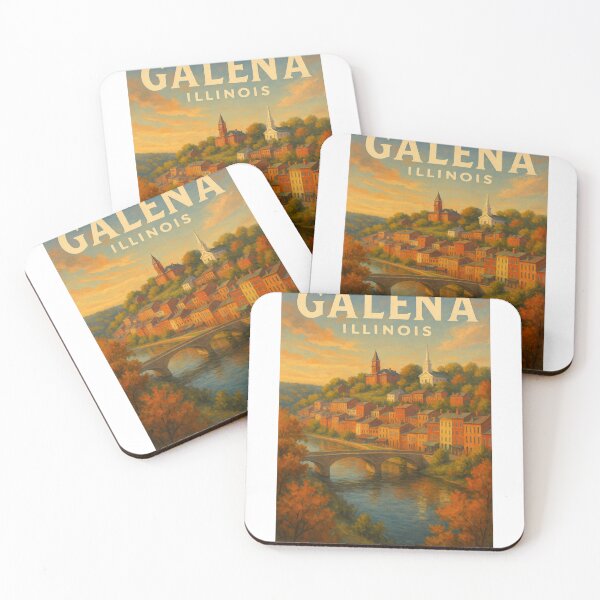 Item preview, Galena Hillside View – Illinois River Town designed and sold by Aryabek.