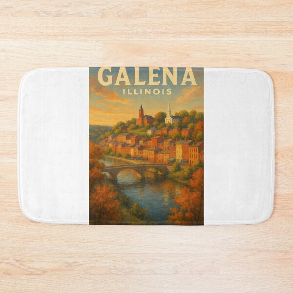 Item preview, Galena Hillside View – Illinois River Town designed and sold by Aryabek.