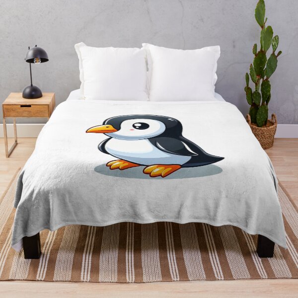 Item preview, Cute Glossy Penguin with Blush and Orange Beak designed and sold by cave-canvas.