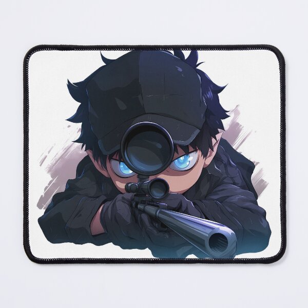 Item preview, Mephisto Pheles Blue Exorcist Chibi Sniper Supernatural Mysterious designed and sold by Williamhallano.