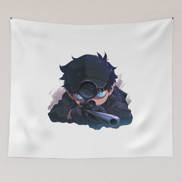 Item preview, Mephisto Pheles Blue Exorcist Chibi Sniper Supernatural Mysterious designed and sold by Williamhallano.