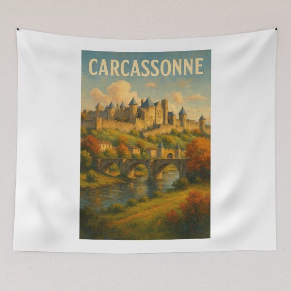 Item preview, Carcassonne Bridge and Citadel – Historic France designed and sold by Aryabek.