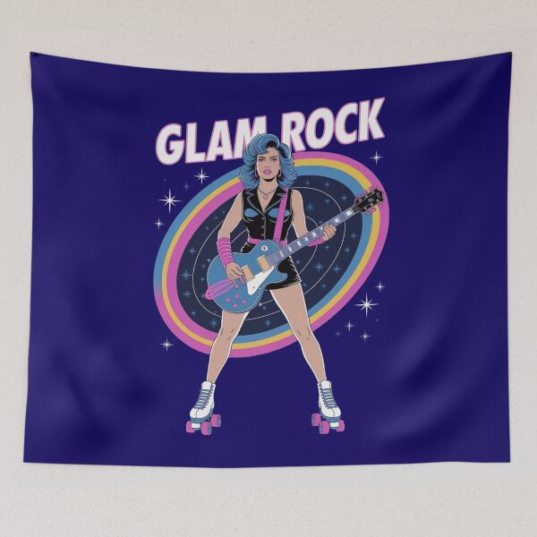 Item preview, Glam rock retro design designed and sold by Aise06.
