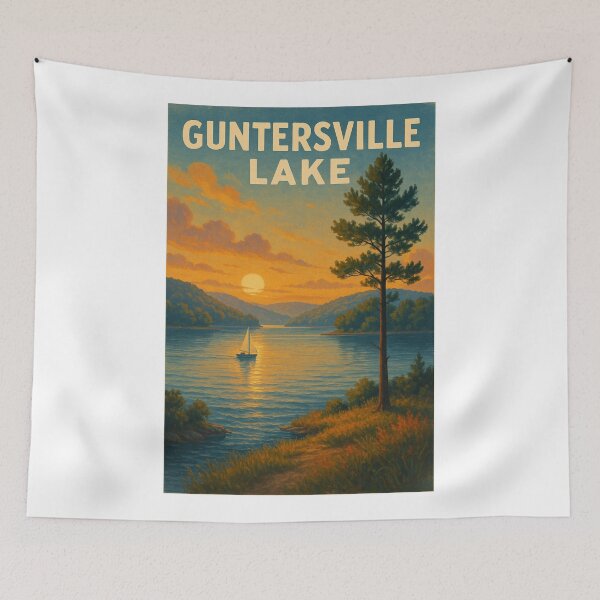 Item preview, Lake Guntersville Sunset – Alabama’s Largest Lake designed and sold by Aryabek.
